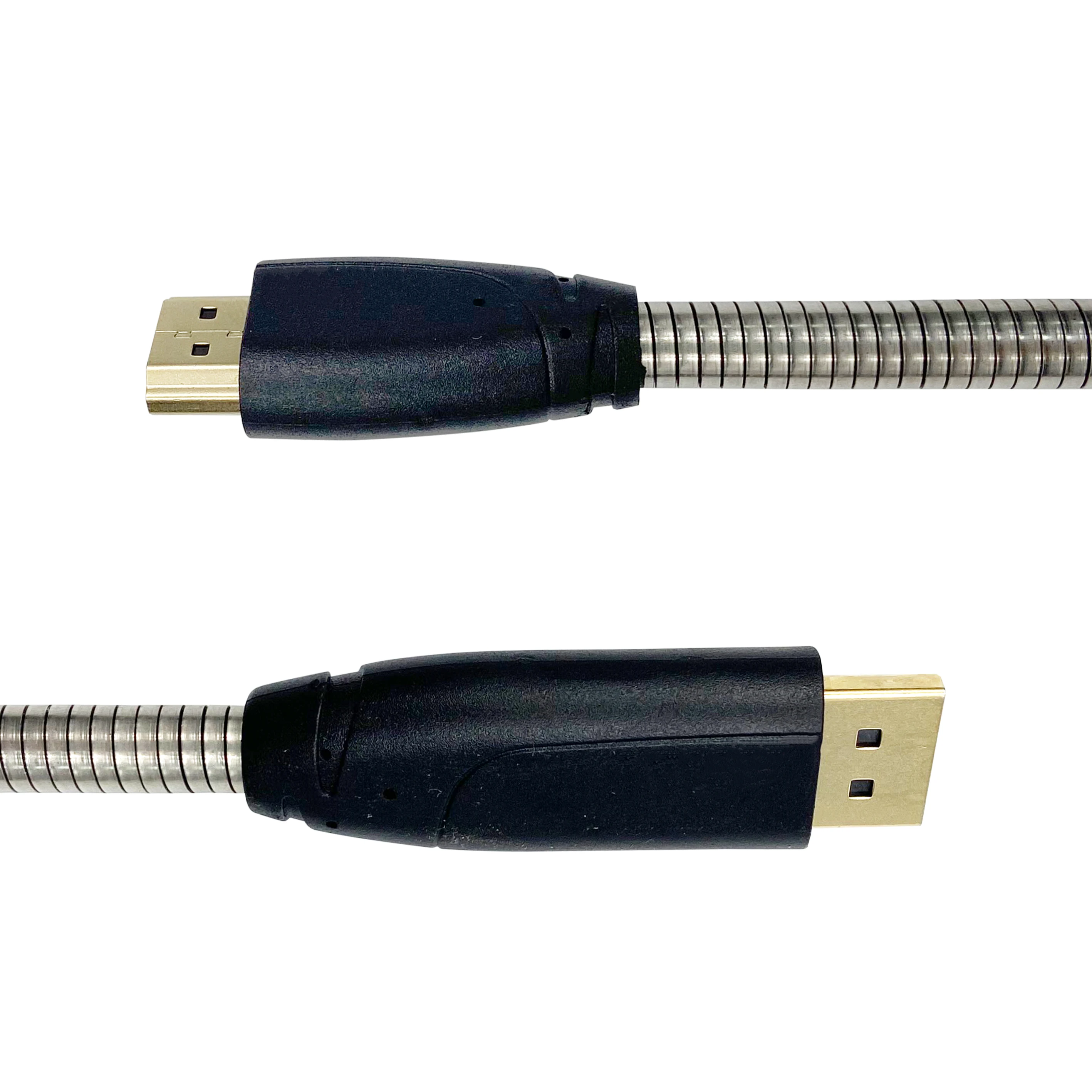 Gaming 4K DisplayPort to HDMI Audio Video Cable 24K gold-plated Male Connectors