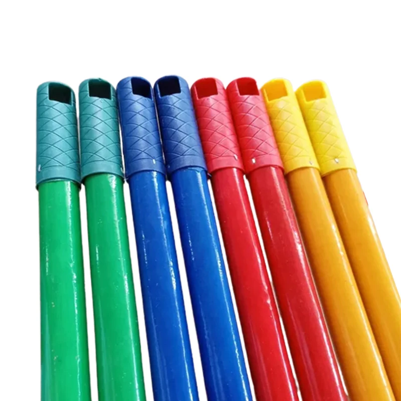 wholesale factory PVC coated wooden handle palos de escobas broom making machine for grass broom stick