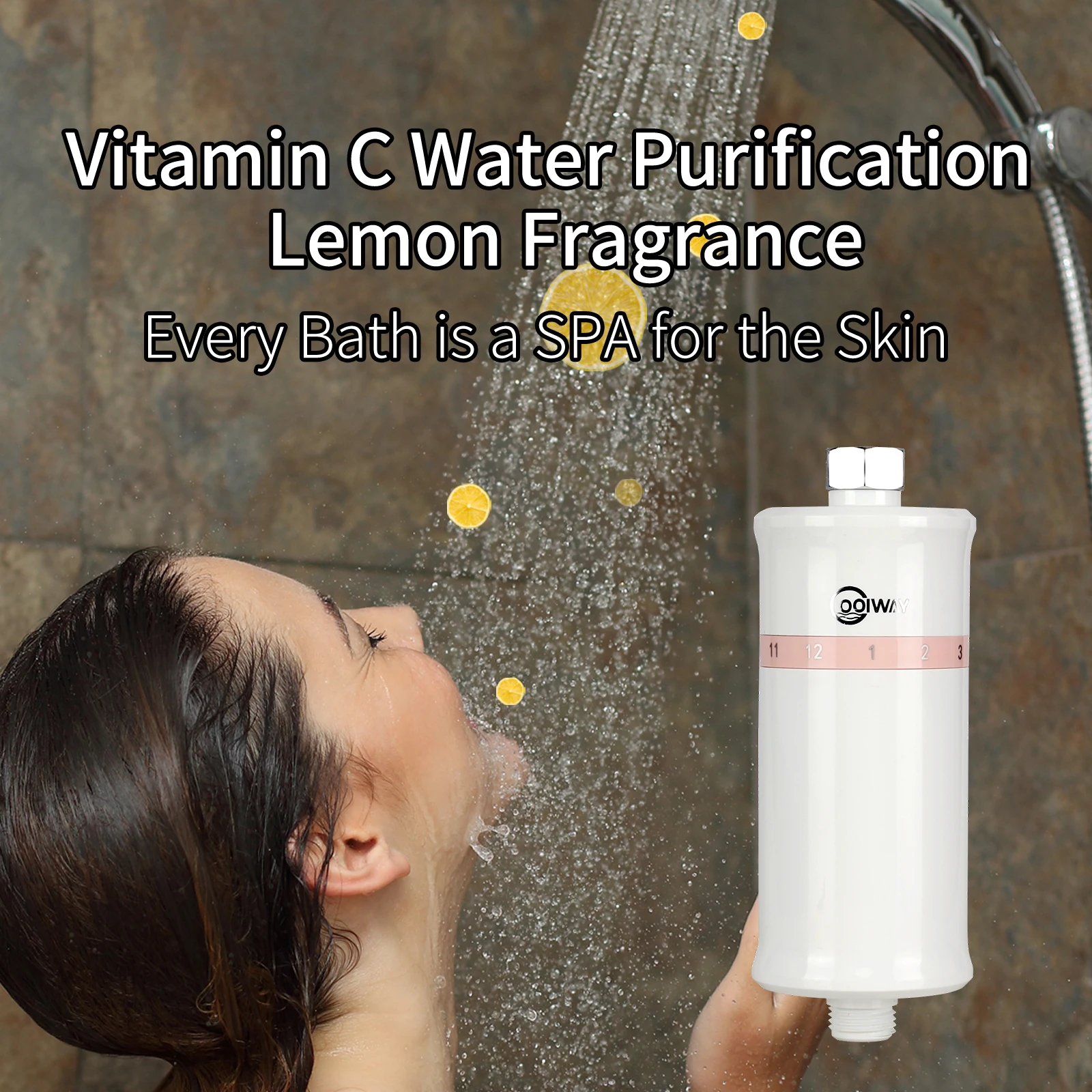 High Quality universal Large Capacity water filter housing shower Bathroom 5 Scents skincare Water 100% charcoal shower filters