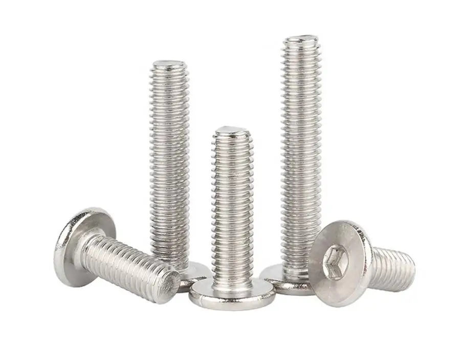 M2 M2.5 M3 M4 M5 M6 M8 Stainless Steel Hex Pancake Head Furniture Screws Tv Wall Mount Cancellus Locking Head Screw 3.5 All Type