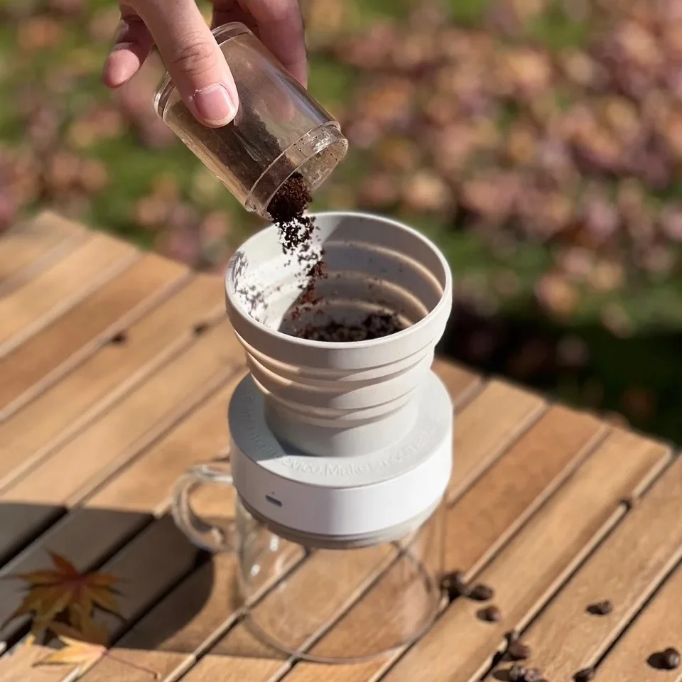 Горячий кофе и холодный напиток дома электрическое стекло залить кофеваркой