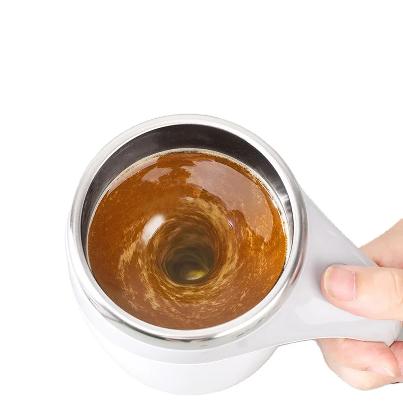 304 Stainless Steel Electric Lazy Coffee Milk Mixing Mug Auto Magnetic Mug/self Stirring Whisk