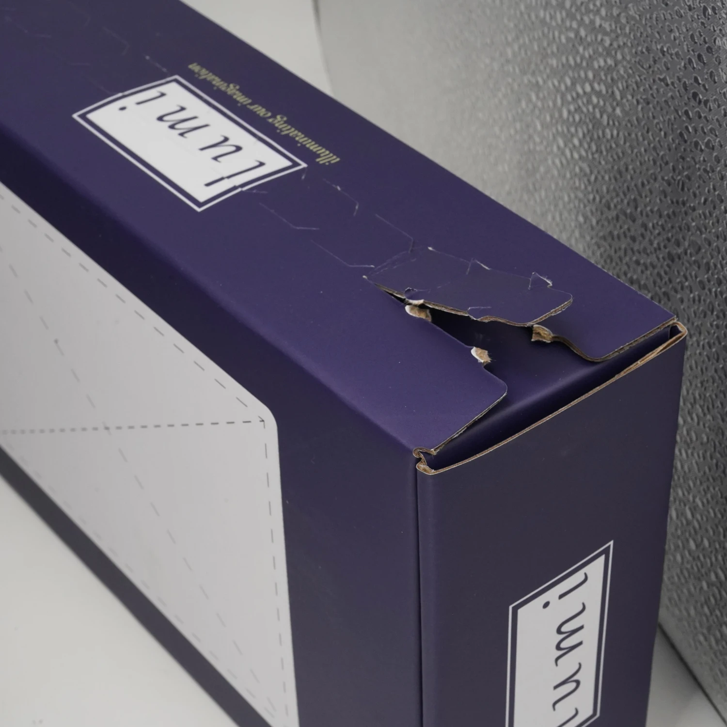 Postal Mailing Adhesive Strip Gift Box Packaging Manufacture Custom Logo Purple Self Seal Mailer Box