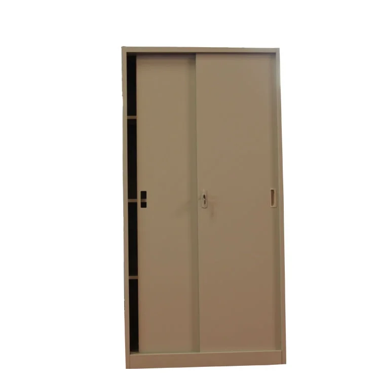 KD Structure Office Furniture Sliding Door File Cabinet Steel Cabinet With 4 Adjustable Shelve