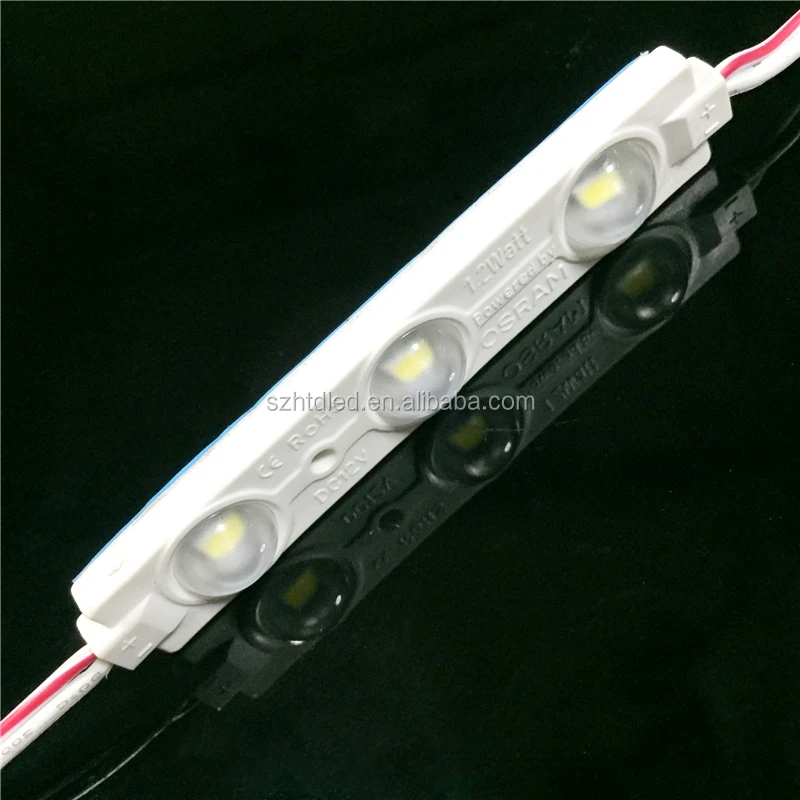 
China factory Waterproof ip67 3LEDs SMD 5730 DC12V Epister/Samsung chip led module for signs 