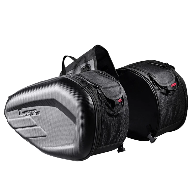 Ghost Waterproof Motorbike Motor Hard Shell Cheaper Black Motorcycle Tail Saddlebag Side Saddle Bag For Cycling Universal Bag
