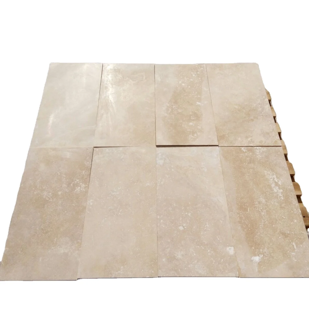 Deedgreat Travertine Tile Paver French Patten Interlock Flooring Driveway Travertine Tiles Beige Matt Tile Construction Stone