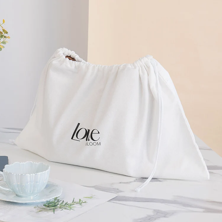 Новинка 2023, оптовая продажа, сумочка с индивидуальным принтом, мешок для обуви с завязкой, хлопковая упаковка, мешок для пыли с завязками