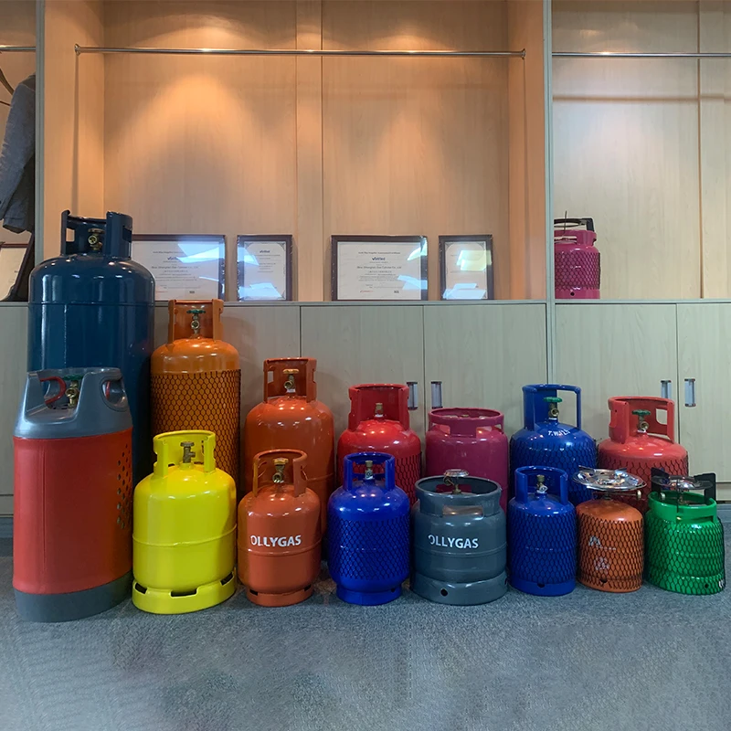 Custom Logos lpg gas cylindr 45.6L lpg gas kit 19KG lpg gas prices