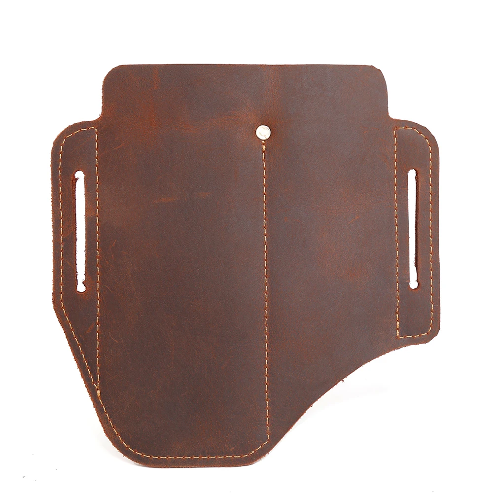 EDC Leather Sheath for Leatherman Multitools Sheath, EDC Belt Sheath Pocket Organizer for Knives Tactical Flashlights Tools