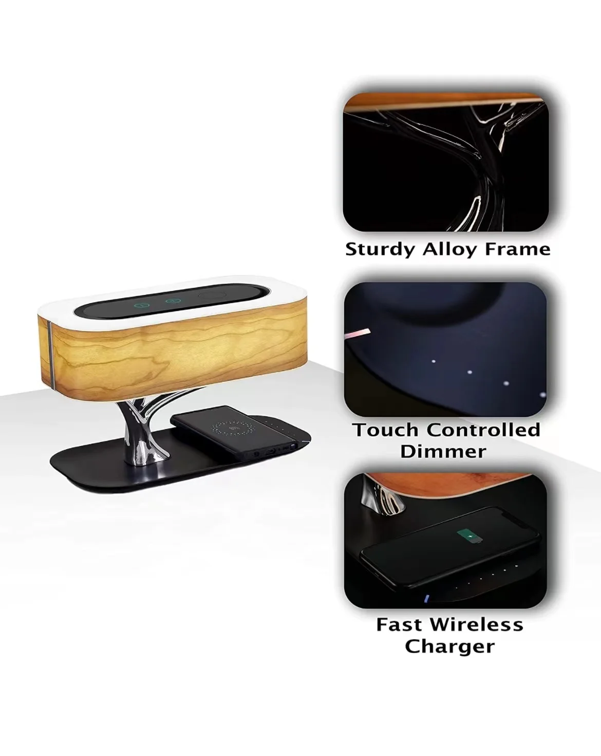 2023 Smart home automation house portable BT wireless speakers with Mini Speaker LED Table Desk Lamp