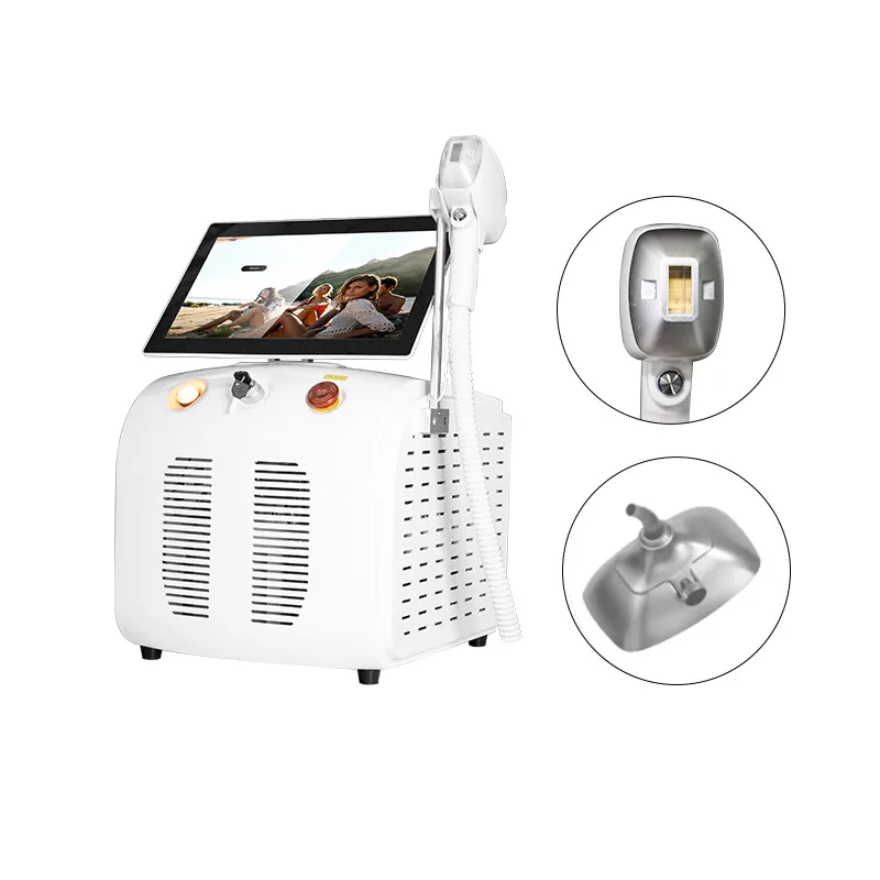 Portable multi-function 2-in-1 ice platinum titanium diode  hair removal Pico ND-YAG Diode carbon skin pigment removal machine