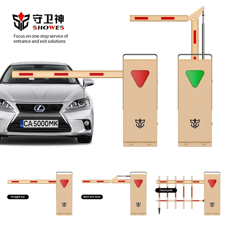 Shouweishen Dc 24 V Remote Toll Gate Barrier Intelligent Vehicle Access Control Barrier Gate