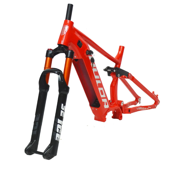 27.5-29 inch middle motor frame front and rear double shock absorption off-road mountain vehicle electric bicycle frame