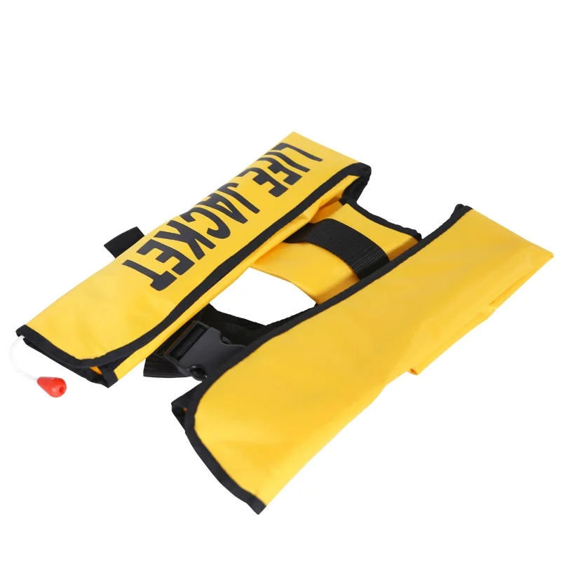Direct Selling Water Rescue Life Jacket High Buoyancy 150N Inflatable Life Jacket for Water Sports Marine Rescue