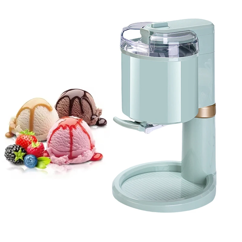 Household Ice Cream Maker Mini Frozen Yogurt Machine For Kids Homemade Diy Gelato Sorbet Electric Soft Serve Maker 1 Quart