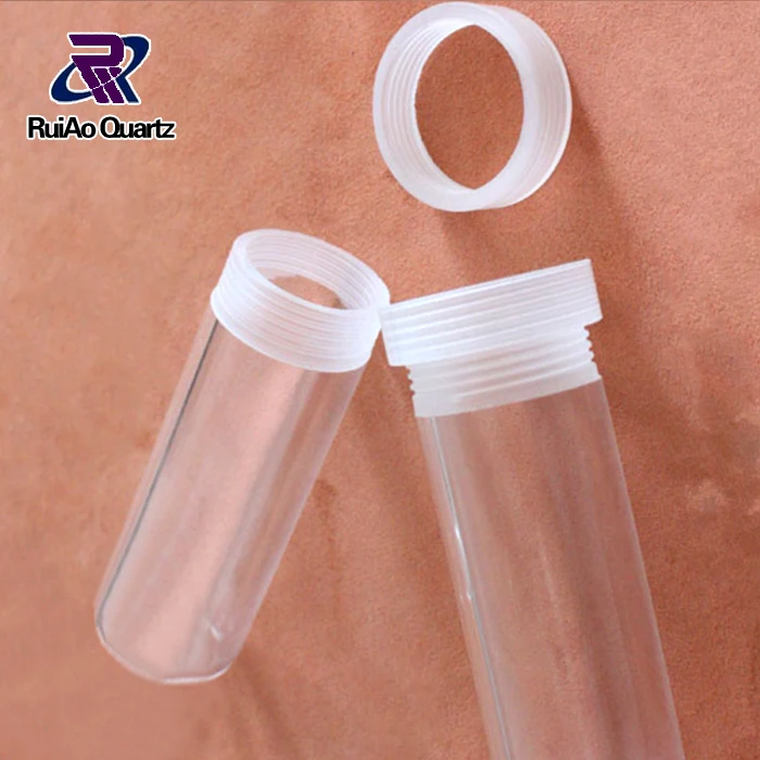 Высокотемпературная Резьбовая кварцевая стеклянная трубка