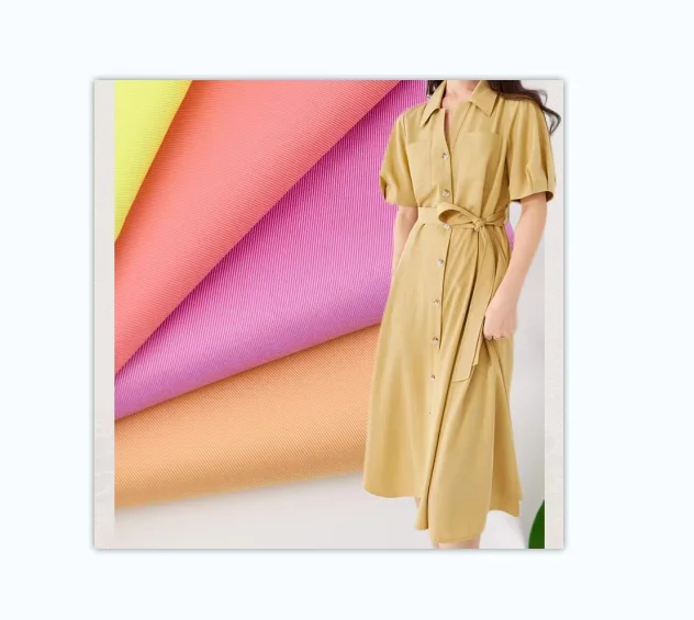 TC Autumn and winter tie dye twill solid color clothing fabric suitable for hotel uniforms