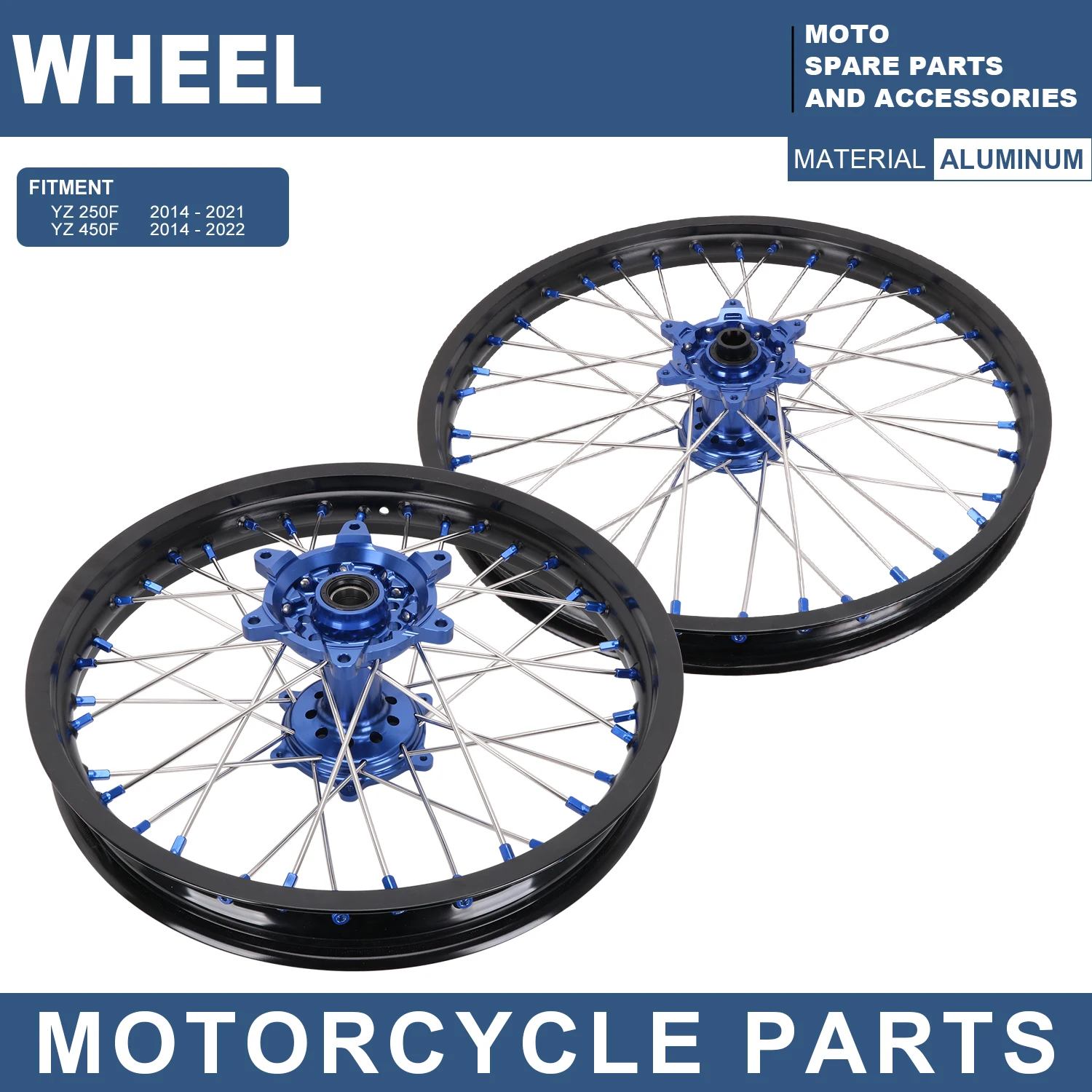 JFG Aluminum  Motorcycle Wheels For Yamaha YZ250F   Supermoto YZ450F Wheel Hub