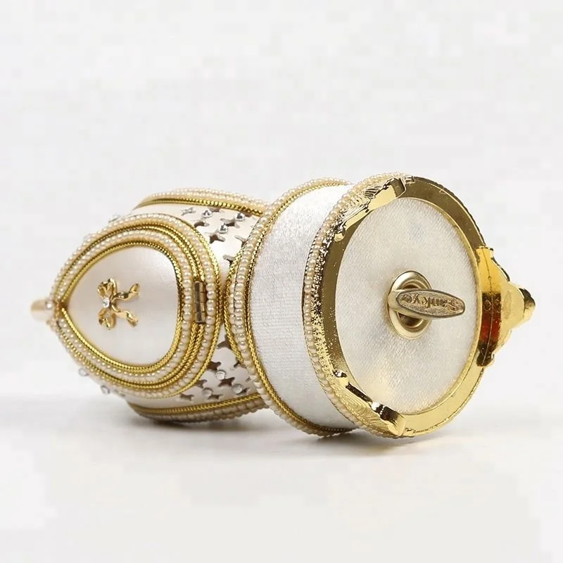 Faberge Egg Decorated Fancy Hand Made Music Box
