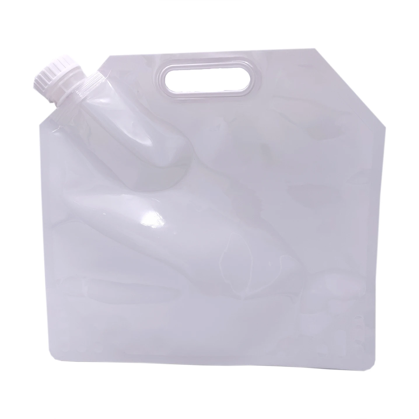 Beverage White Spout Pouch One Gallon BPA-Free Emergency Plastic Stand Up Water Bag Container