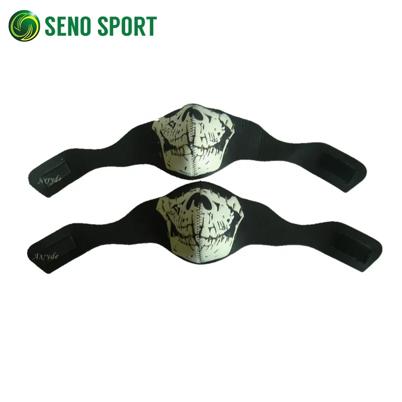 Factory Sales Skull Heads Neoprene Winter Cycling Half Face Mask