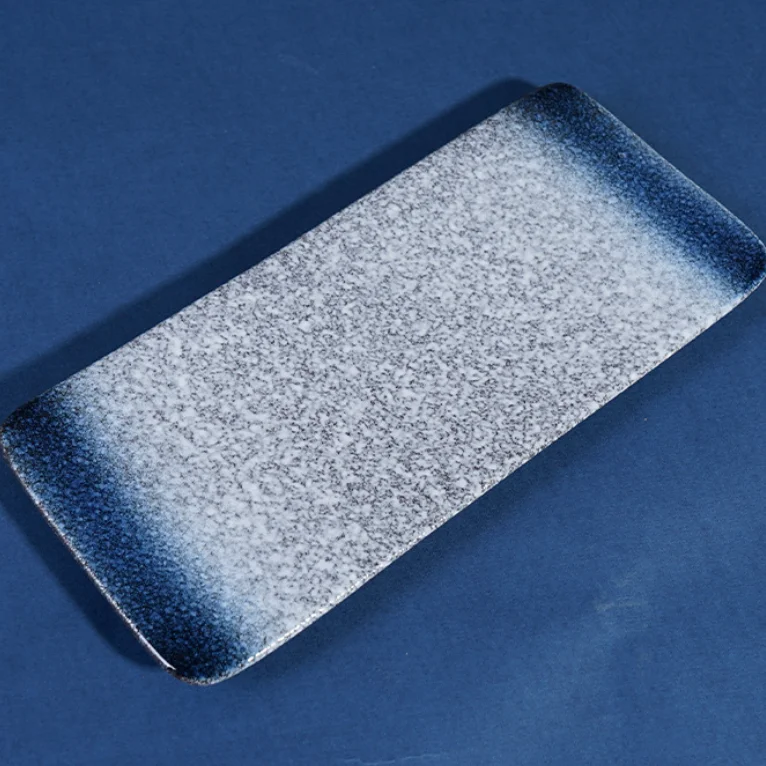 Japanese ceramic Sushi Plate Rectangular Plate  Home Hotel Tableware ceramic plates
