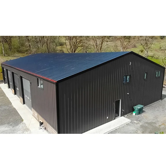 Ready Made Prebuilt China Supplier Prefabricated Insulated Industrial Prefab Light Steel Rise Workshop Building