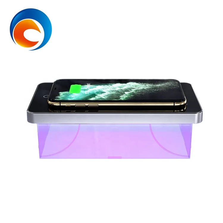Беспроводное зарядное устройство 15 Вт, зарядное устройство для планшета, УФ стерилизатор, коробка для телефона, личное дезинфицирующее средство, дезинфекция кабинета, без проводов, зарядное устройство