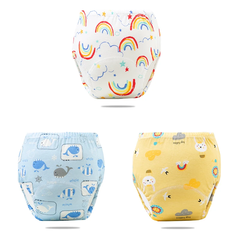 Easymom Baby Potty Training Pants Custom Reusable Washable Cotton Training Pants Diaper for Babies Toddler Leak proof Underwear