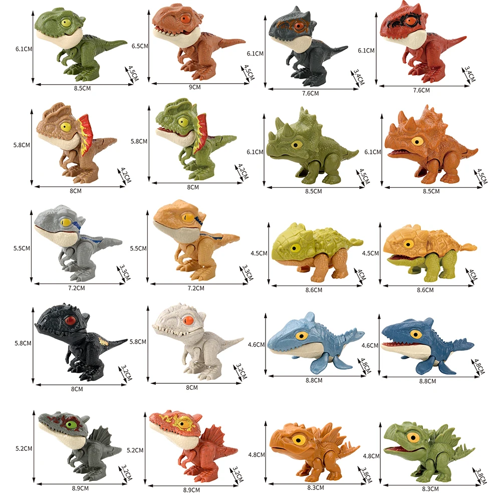 2024 Hot selling biting hand dinosaur toy new strange multi-articular movable Overlord animal model fun toys for children