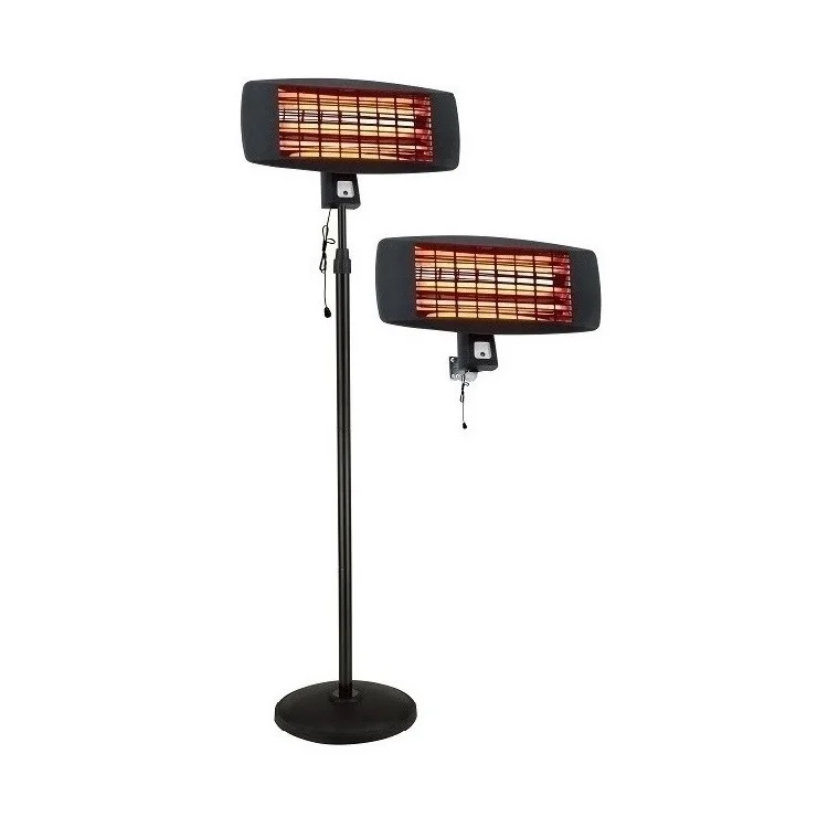 650W 1300W 2000W Height Adjustable 3 Power Settings Stand Patio Heater