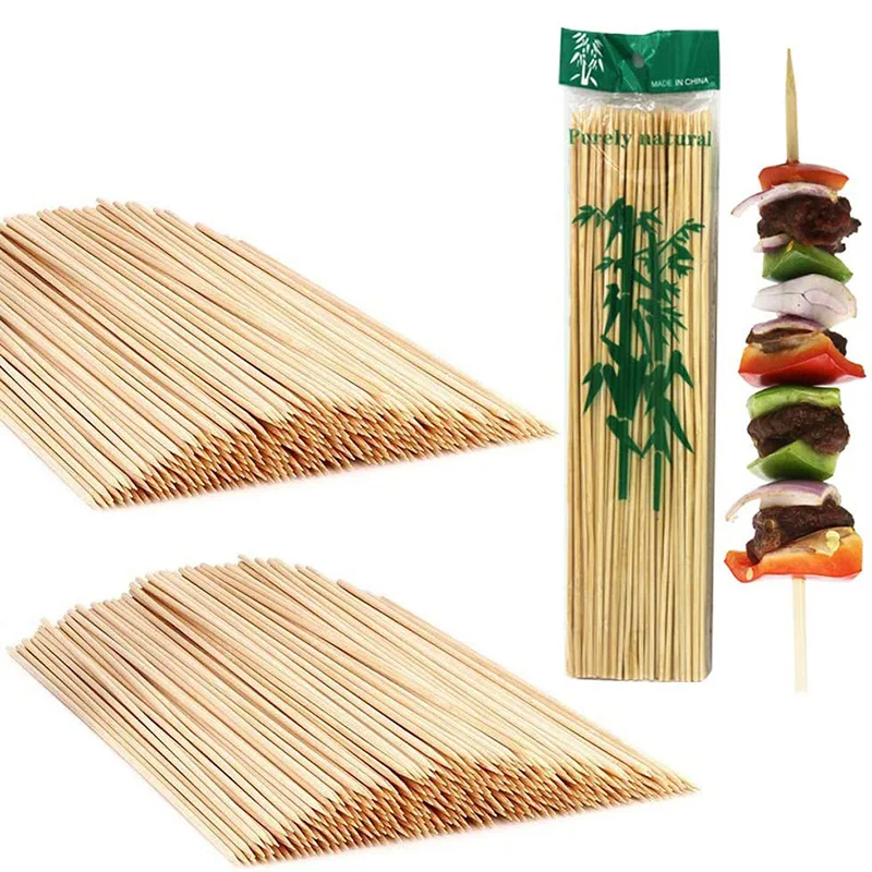 Sharp Point Mao Material Skewers Bamboo Bbq Meat Guangzhou Bamboo Stick Long Disposable Bamboo Sticks