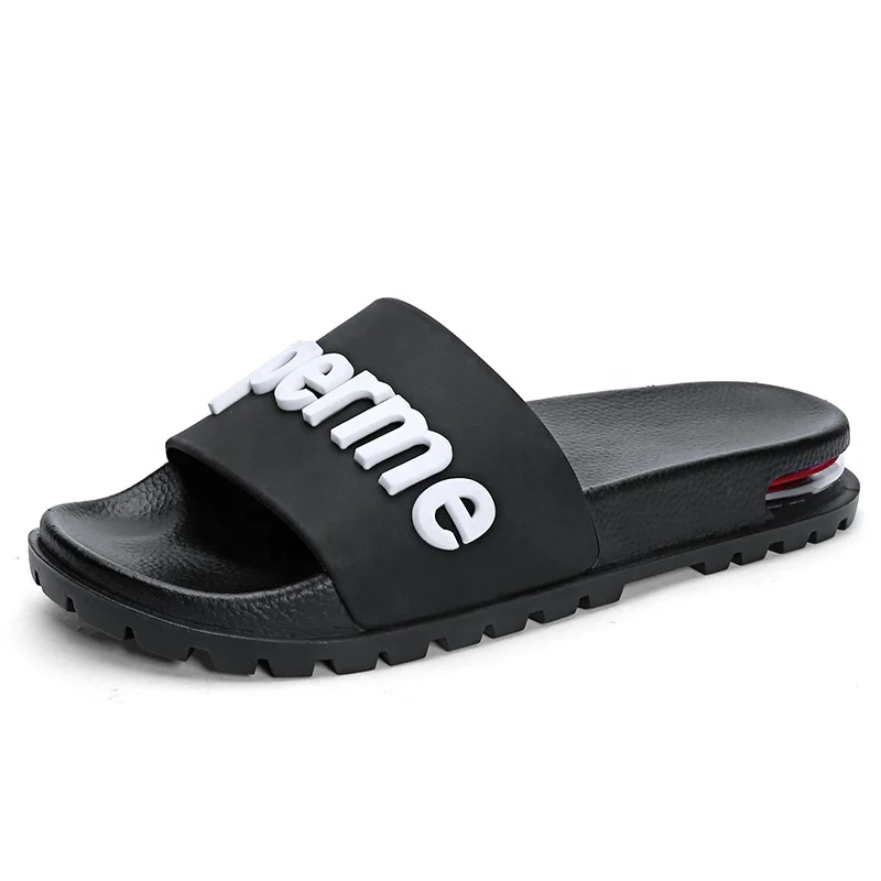 New Design Factory Price Custom Logo PVC Slides Slippers Home Outdoor Comfortable Shoes Plain Blank Slide Sandals