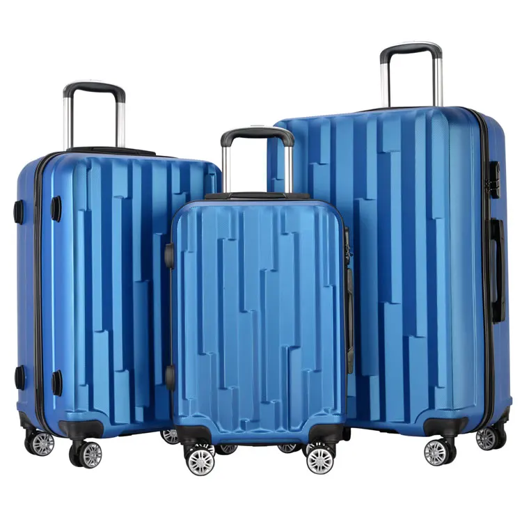 Classic ABS 3 pieces Set Trolley Bags Hard Shell Travelling Spinner Luggage Fashion Suitcase set