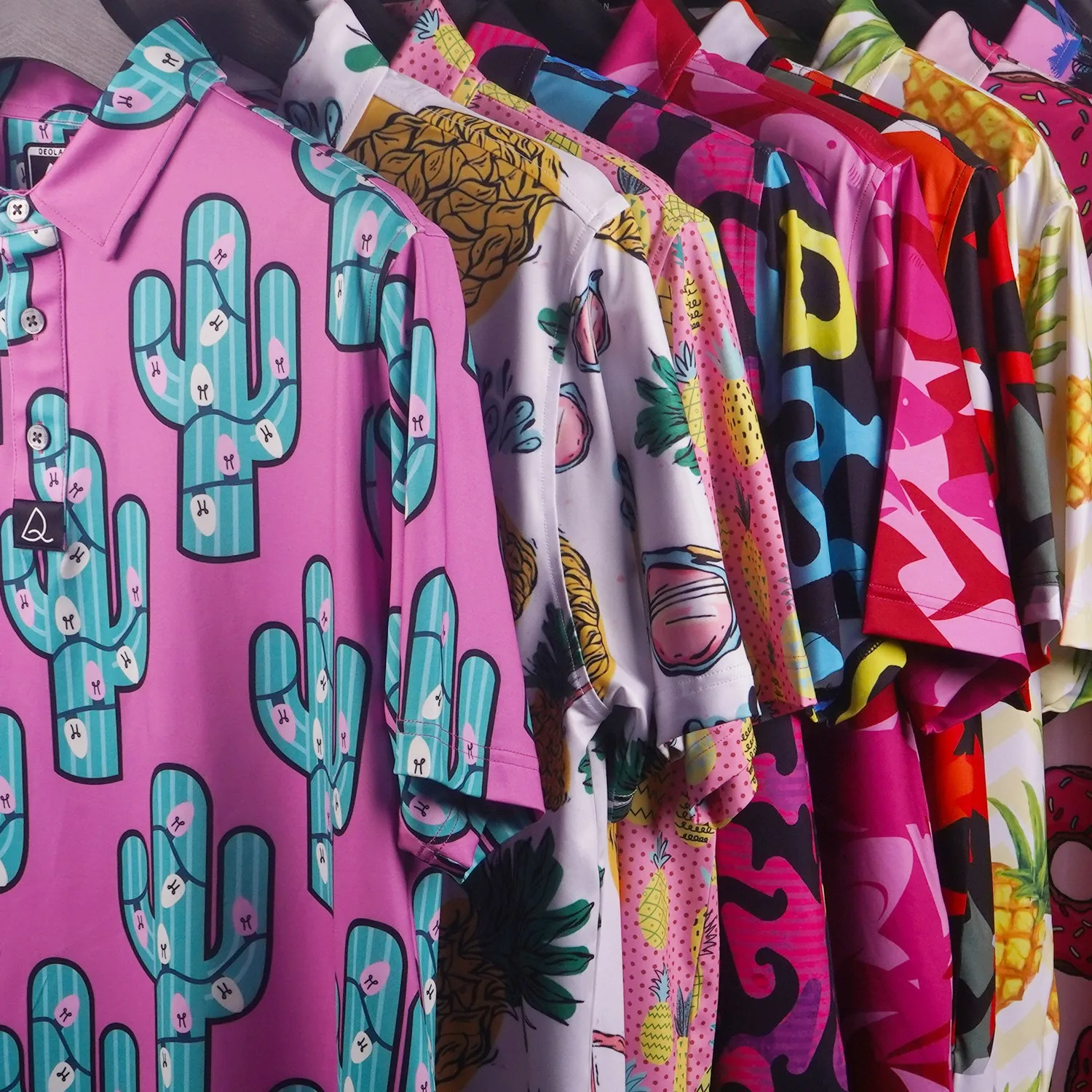 OEM custom logo printed sublimated golf polo t shirt custom polo shirt for men