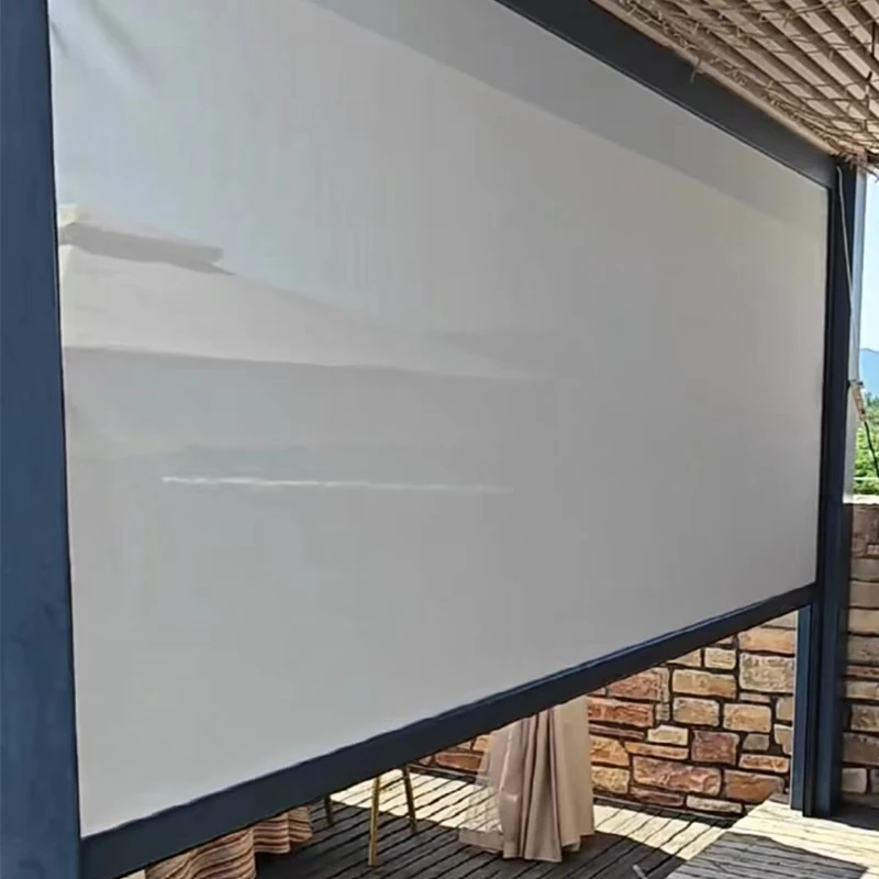 Intelligent electric remote control outdoor or indoor shading fabric balcony shading curtain rolling curtain