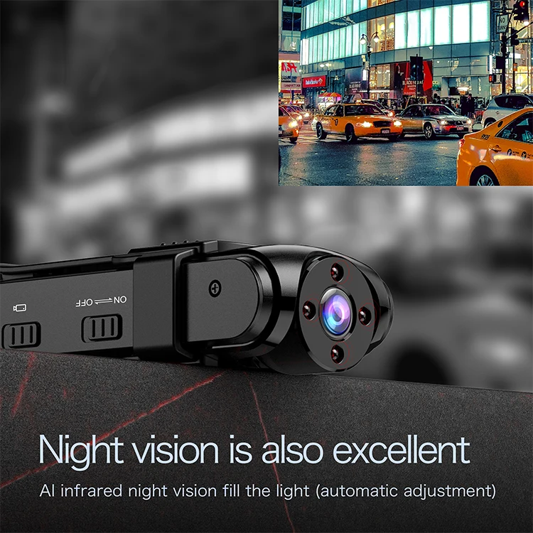 Small Portable Wearable Infrared Night Vision Video Body Worn Camera Recorder