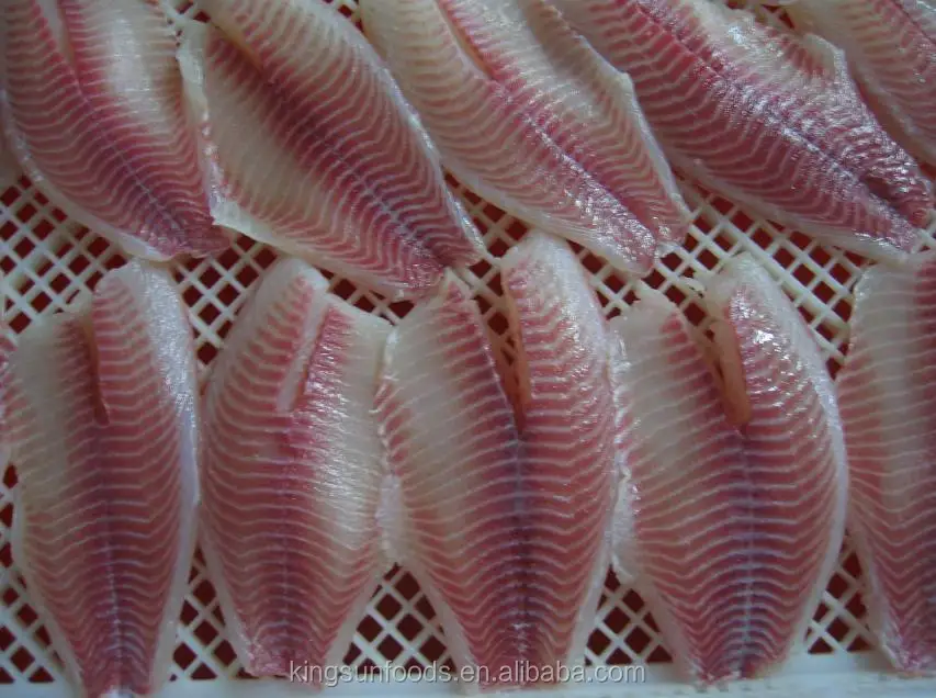 Frozen Tilapia Fish Fillet IQF IVP Processed Box/Bag Hot Seller
