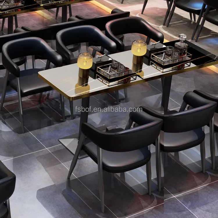 Cheap Restaurant Furniture Sofa Booth Table and Chair Cafe Shop Dining Tables and Chairs for Sale Morden Sofa for Coffee Shop