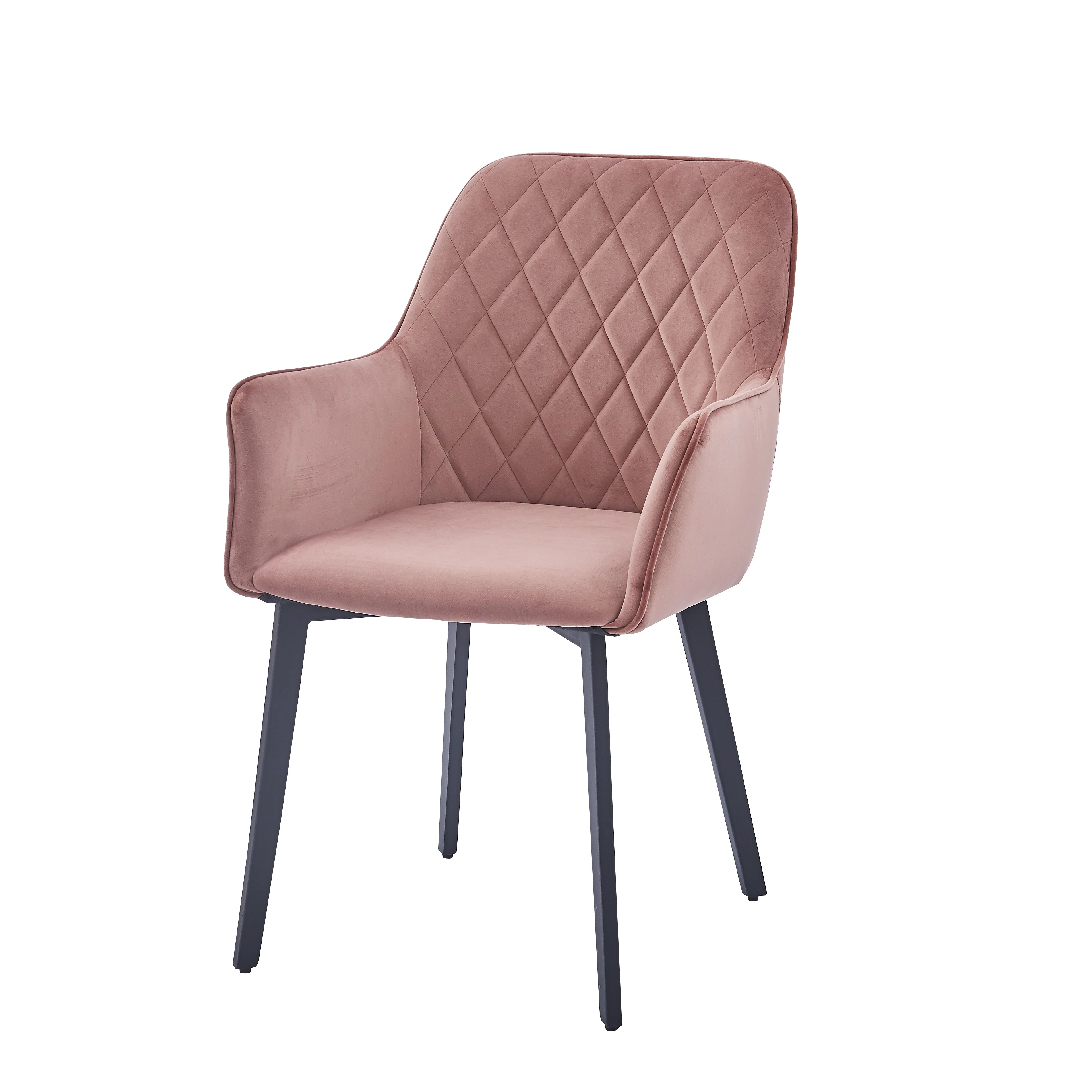 Роскошная мебель в скандинавском стиле, столовая мебель с металлическими ножками, обивка, Современные Бархатные обеденные стулья для столовой, ресторана