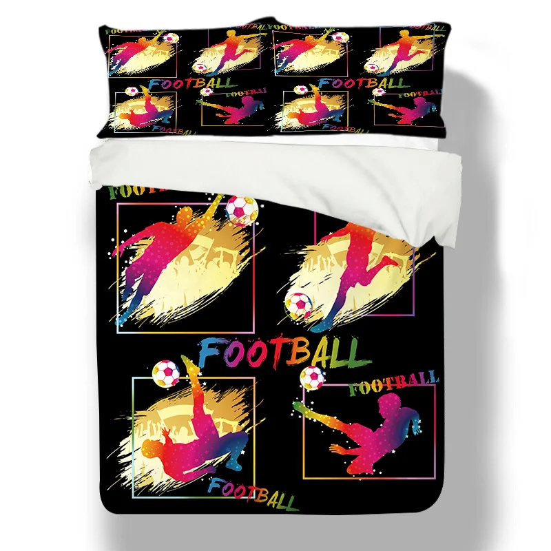 Drop Shipping 3D Printed Football Duvet Covers Bed Set Beds Clothes Bedding Sets Quilt Cover