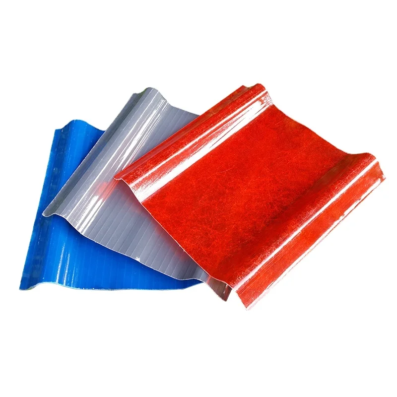 High Strength Durable FRP Plastic Fiberglass Roof Tile Corrugated Roofing Sheet