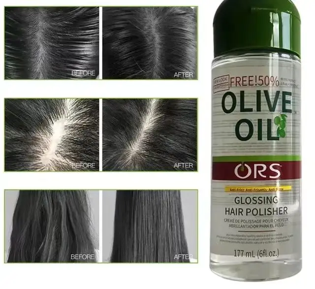 Olive oil Factory Price Natural Hair Care Smooth and Glossy 177ML Supports ODM/OEM Hair oil