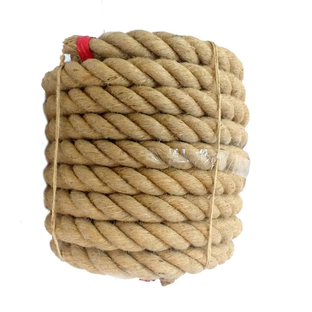 Wholesale Custom Eco-Friendly 100% Natural and Biodegrade 3 Strand Jute Rope Manufacturer from Bangladesh