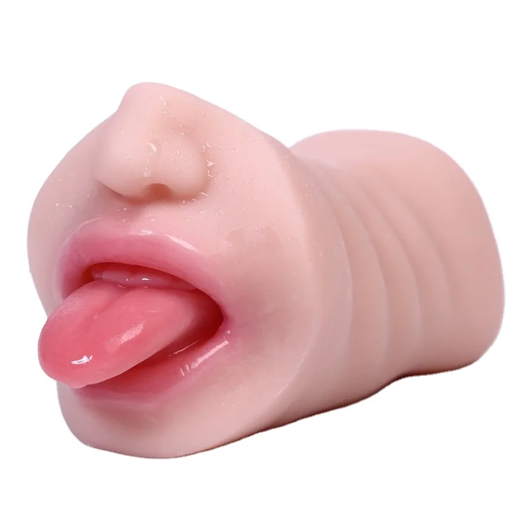 safety material TPE plastic artificial pocket pussy vagina and oral sex toy for men