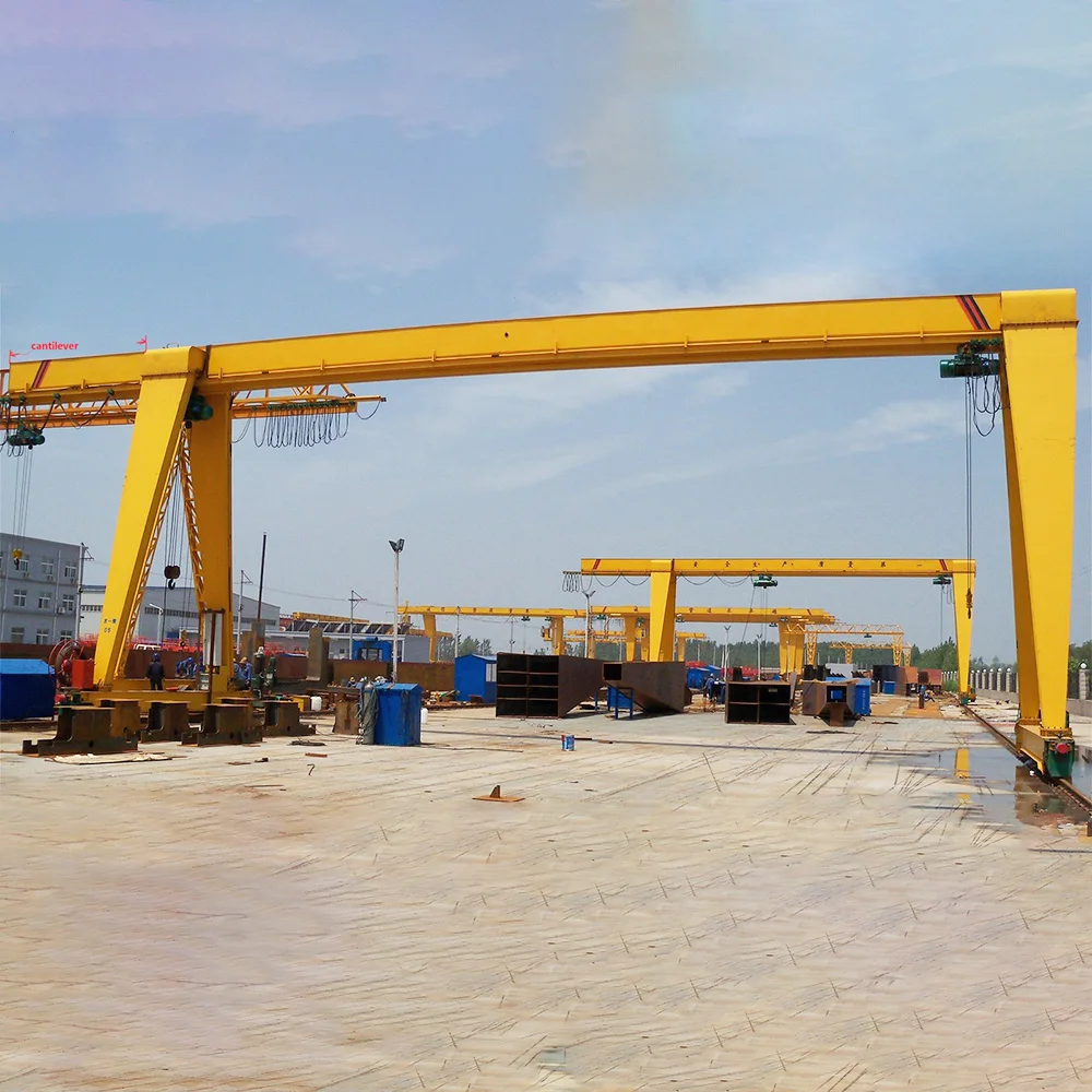 Factory Supplier Heavy Duty Electric 50 Ton Double Girder Gantry Crane