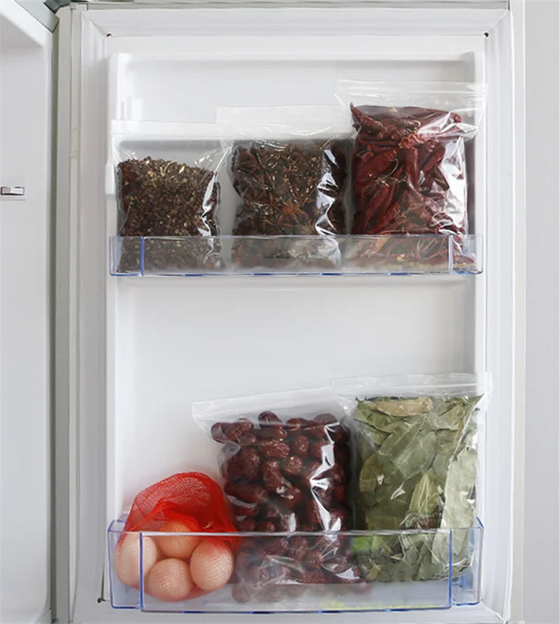 Ziplocked food bag thickened tea sealed bag separate large plastic packing bag melon seeds dry snacks