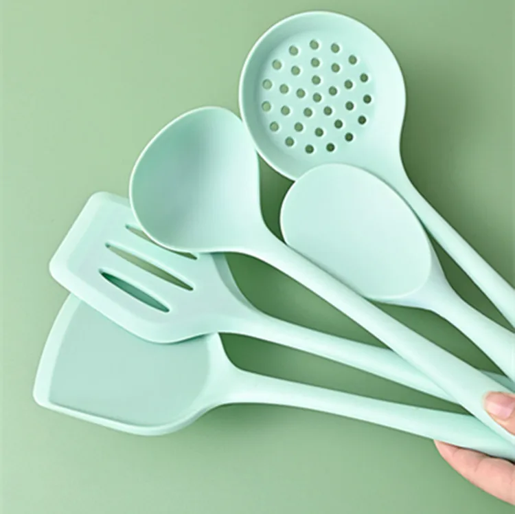 2271 Silicone kitchen utensils set spatula 5 pieces set non-stick silicone spatula frying spatula soup spoon