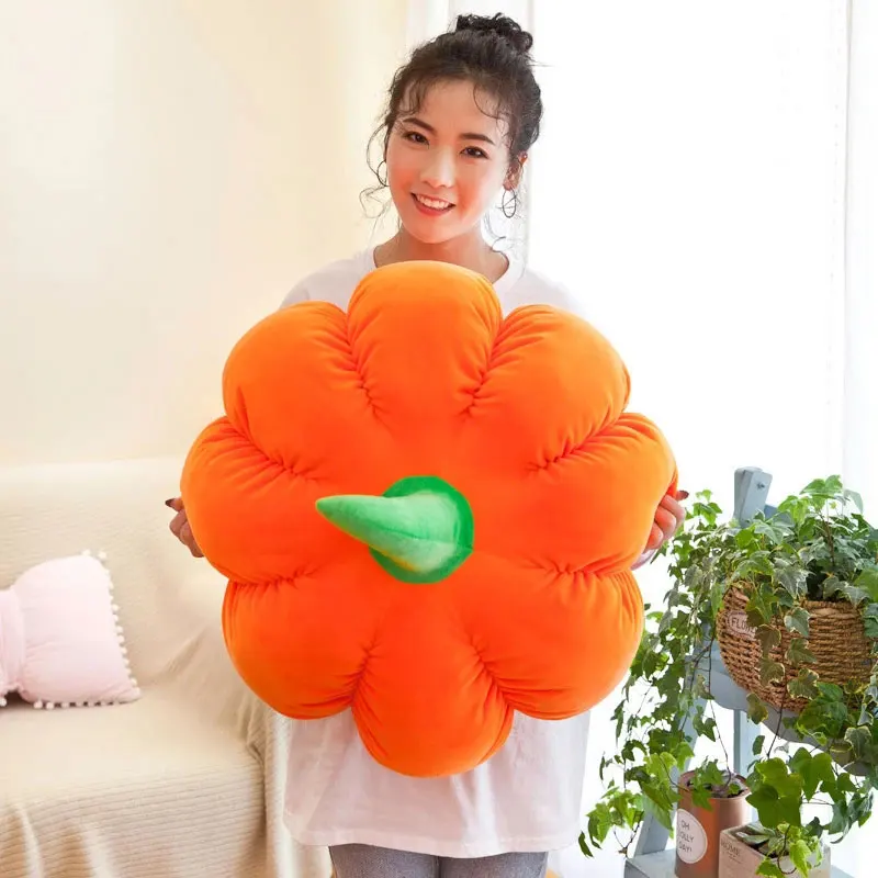 Pumpkin Plush Toy 60CM Halloween Decorative Soft Stuffed Creative Pillow Cushion Couch Sleeping Pillow Soft Comfortable Toy Gift